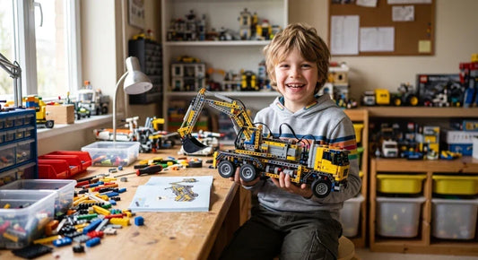 Child building confidence through creative hands-on projects