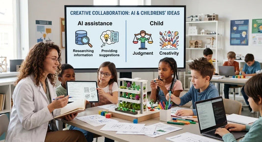 Child learning through project-based activities and creative building