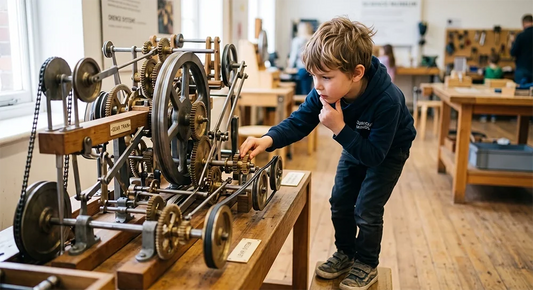 Child learning systems thinking through hands-on engineering activities