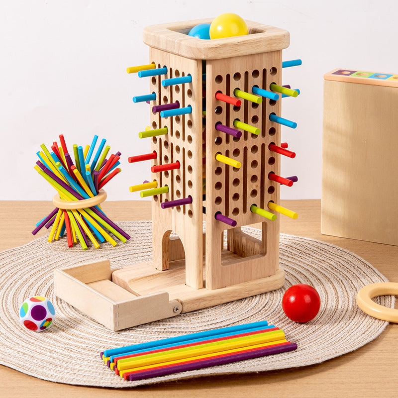 Screen-Free 3-in-1 Wooden Puzzle Game for Kids