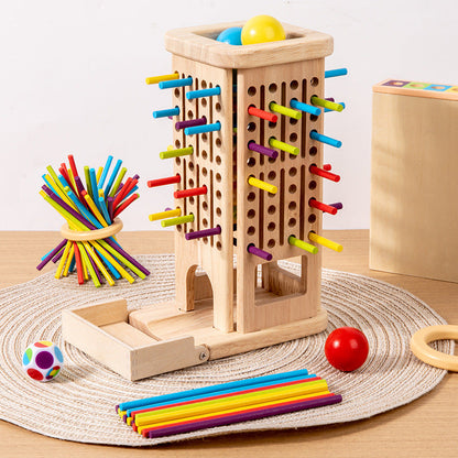 Screen-Free 3-in-1 Wooden Puzzle Game for Kids
