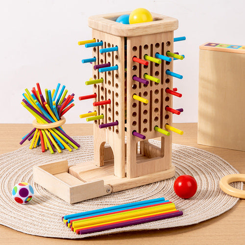 Screen-Free 3-in-1 Wooden Puzzle Game for Kids