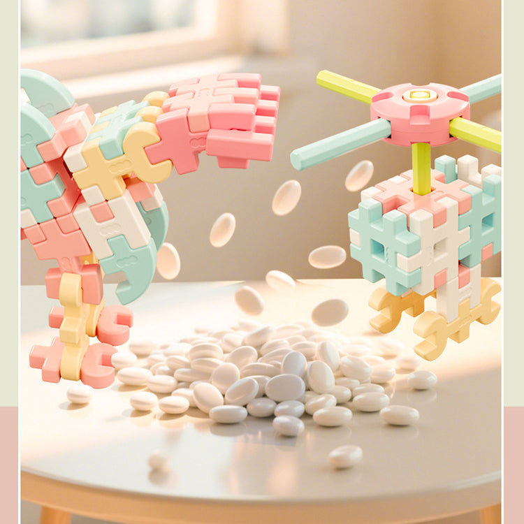 PINOER Builders B4 | Interlocking Mortise & Tenon STEM Building Set for Kids
