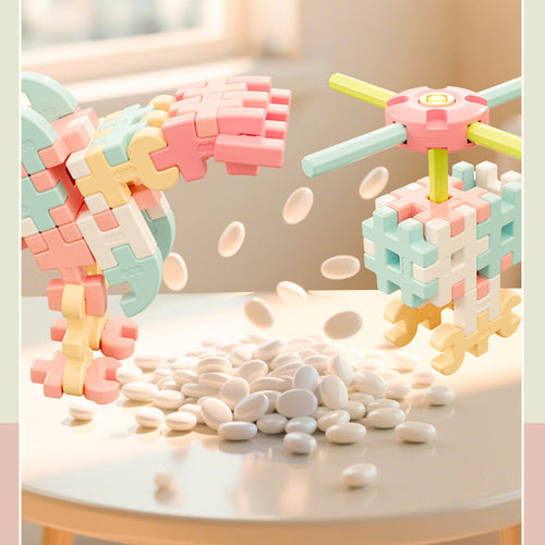 PINOER Builders B4 | Interlocking Mortise & Tenon STEM Building Set for Kids