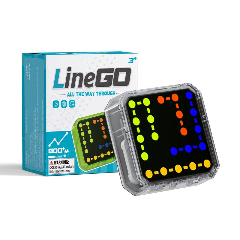 Connecting color pairing light nodes on the PINOER T7 matrix logic grid simulator.