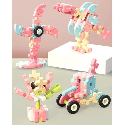 PINOER Builders B4 | Interlocking Mortise & Tenon STEM Building Set for Kids