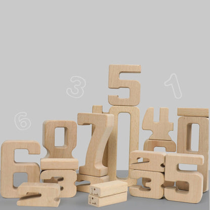 PINOER Explorers M5 | Montessori Wooden Number Blocks Set for Toddlers & Preschool Math