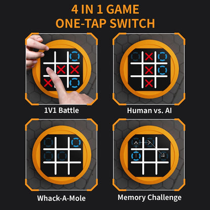 Close-up of smart LED grid lights on PINOER electronic puzzle game during an AI battle-2