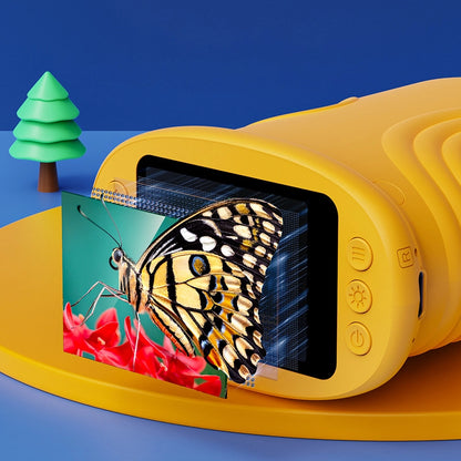 Close-up of the crisp HD screen display showing the cellular texture of a leaf on PINOER T1.