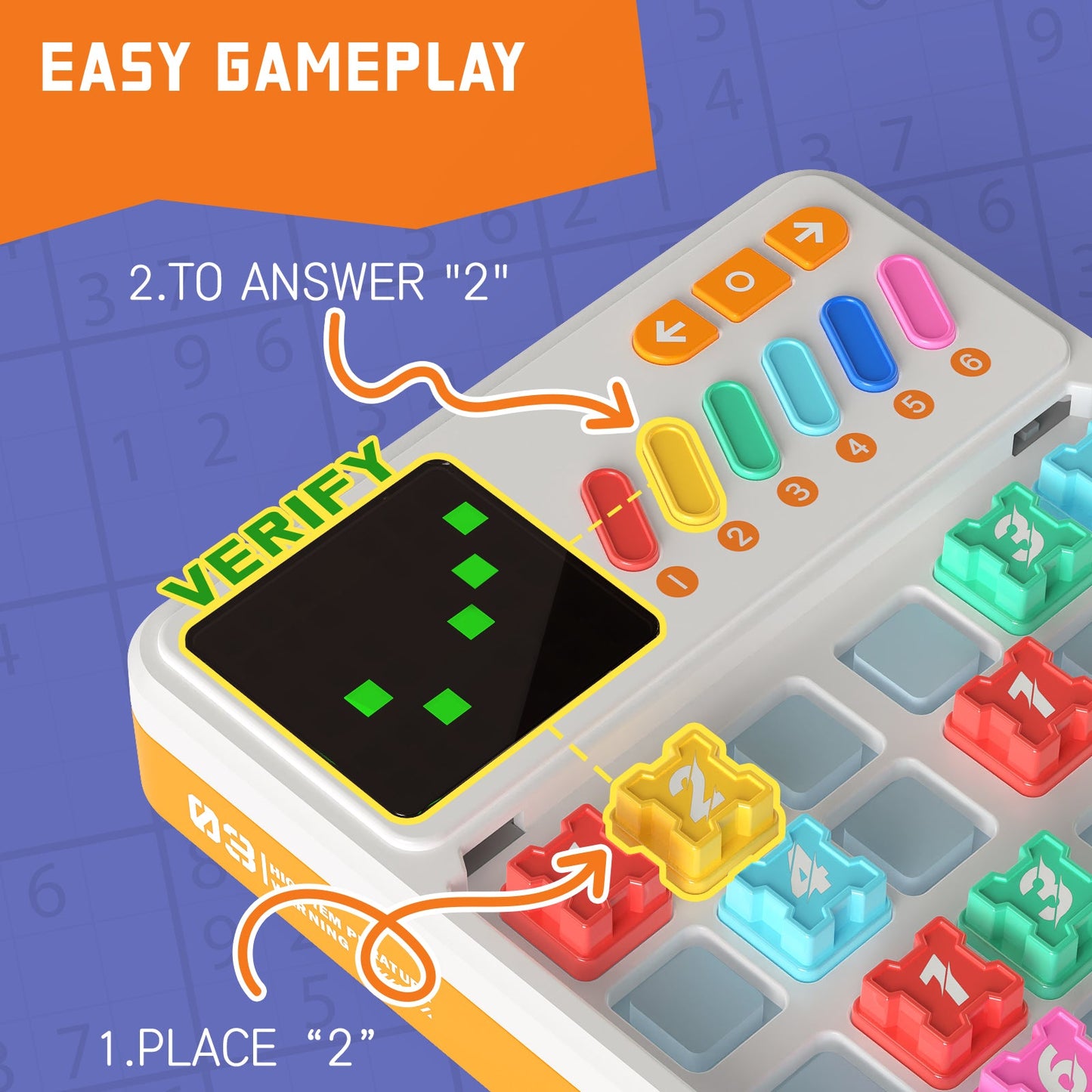 Electronic Sudoku Handheld Puzzle Game
