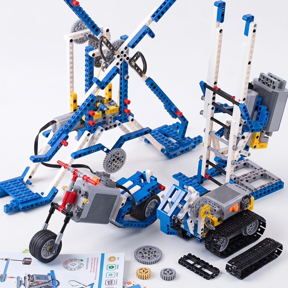 PINOER Builders B2 | Simple & Powered Machines STEM Building Set (9686 Compatible)