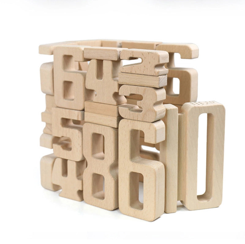 PINOER Explorers M5 | Montessori Wooden Number Blocks Set for Toddlers & Preschool Math