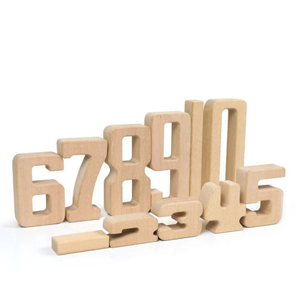 PINOER Explorers M5 | Montessori Wooden Number Blocks Set for Toddlers & Preschool Math