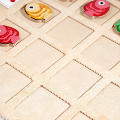 PINOER Thinkers T5 | Montessori Wooden Fish Direction Sorting Puzzle & Spatial Logic Game