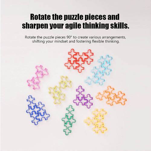 PINOER Builders B5 interlocking tessellation logic game with 120 challenge booklet on wooden table.