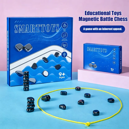 PINOER Thinkers T6 | Magnetic Effect Strategy Chess Game & Interactive Physics Tabletop Puzzle