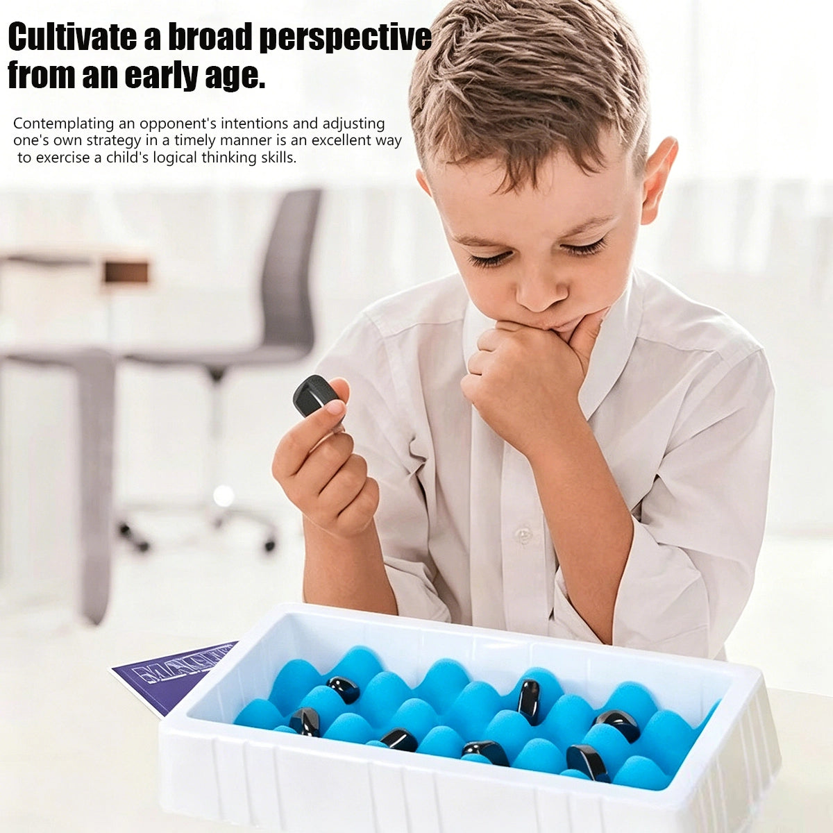 PINOER Thinkers T6 | Magnetic Effect Strategy Chess Game & Interactive Physics Tabletop Puzzle