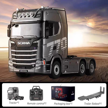 1:18 Scania 770S RC Truck & Lowboy Trailer – 80cm Heavy Duty Remote Control Scale Model for Adults